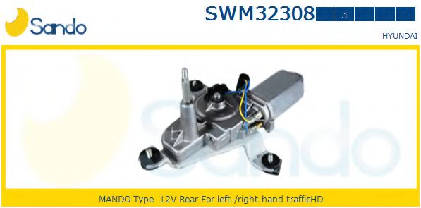 SANDO SWM32308.1 Двигатель стеклоочистителя для HYUNDAI H 200 (Хендай Х 200) SANDO SWM32308.1 Двигатель стеклоочистителя для HYUNDAI H 200 (Хендай Х 200)
