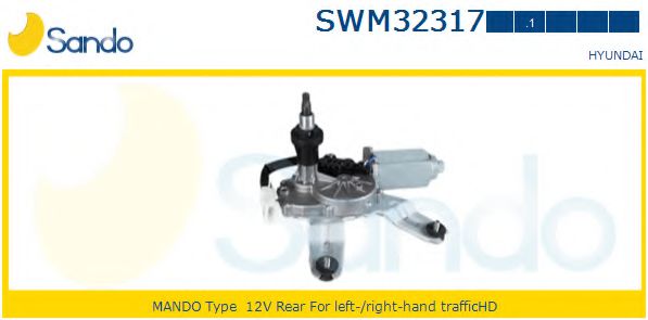 SANDO SWM32317.1 Двигатель стеклоочистителя для HYUNDAI ELANTRA LAVITA (Хендай Элантра лавита) SANDO SWM32317.1 Двигатель стеклоочистителя для HYUNDAI ELANTRA LAVITA (Хендай Элантра лавита)