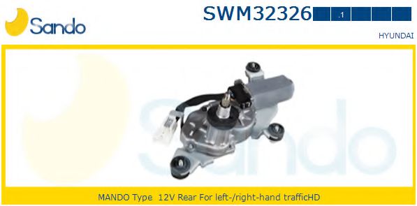 SANDO SWM32326.1 Двигатель стеклоочистителя для HYUNDAI AVANTE (Хендай Аvантэ) SANDO SWM32326.1 Двигатель стеклоочистителя для HYUNDAI AVANTE (Хендай Аvантэ)