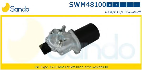 SANDO SWM48100.0 Двигатель стеклоочистителя для VOLKSWAGEN T4 MULTIVAN (Фольксваген Т4 мултиvан) SANDO SWM48100.0 Двигатель стеклоочистителя для VOLKSWAGEN T4 MULTIVAN (Фольксваген Т4 мултиvан)