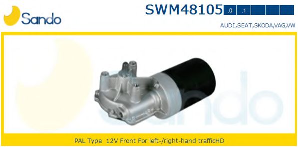 SANDO SWM48105.0 Двигатель стеклоочистителя для VOLKSWAGEN T4 MULTIVAN (Фольксваген Т4 мултиvан) SANDO SWM48105.0 Двигатель стеклоочистителя для VOLKSWAGEN T4 MULTIVAN (Фольксваген Т4 мултиvан)