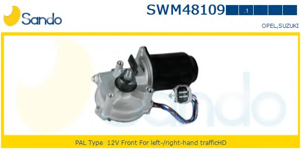 SANDO SWM48109.1 Двигатель стеклоочистителя для SUZUKI SPLASH (Сузуки Сплаш) SANDO SWM48109.1 Двигатель стеклоочистителя для SUZUKI SPLASH (Сузуки Сплаш)