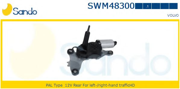SANDO SWM48300.1 Двигатель стеклоочистителя для VOLVO V70 II (Вольво V70 2) SANDO SWM48300.1 Двигатель стеклоочистителя для VOLVO V70 II (Вольво V70 2)