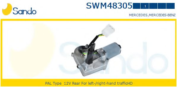 SANDO SWM48305.1 Двигатель стеклоочистителя для MERCEDESBENZ (Мерседес бенц) SANDO SWM48305.1 Двигатель стеклоочистителя для MERCEDESBENZ (Мерседес бенц)