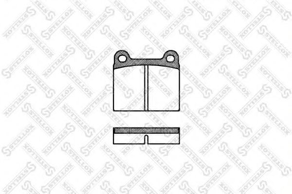 STELLOX 017 000-SX Тормозные колодки для AUDI 100 (Ауди 100) STELLOX 017 000-SX Тормозные колодки для AUDI 100 (Ауди 100)
