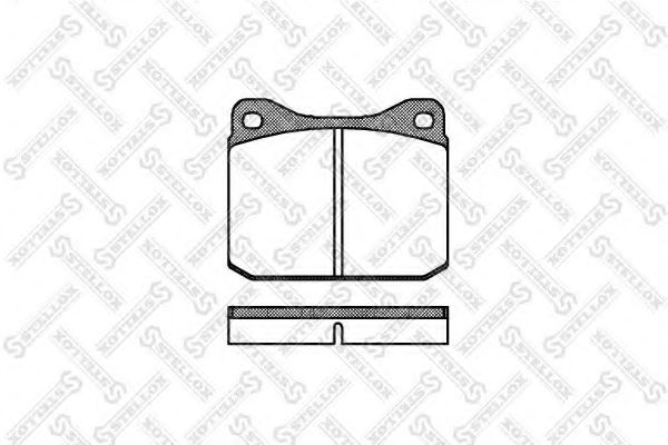 STELLOX 021 010-SX Тормозные колодки для VOLKSWAGEN (Фольксваген) STELLOX 021 010-SX Тормозные колодки для VOLKSWAGEN (Фольксваген)