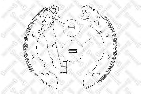 STELLOX 038 101-SX Тормозные колодоки для SUZUKI JIMNY (Сузуки Жимнъ) STELLOX 038 101-SX Тормозные колодоки для SUZUKI JIMNY (Сузуки Жимнъ)