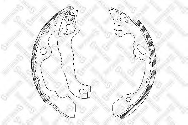 STELLOX 051 100-SX Тормозные колодоки для RENAULT (Рено) STELLOX 051 100-SX Тормозные колодоки для RENAULT (Рено)