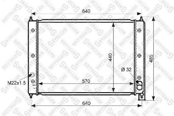 STELLOX 10-25042-SX Радиатор, охлаждение двигателя для VOLKSWAGEN T3 CARAVELLE (Фольксваген Т3 cараvэллэ) STELLOX 10-25042-SX Радиатор, охлаждение двигателя для VOLKSWAGEN T3 CARAVELLE (Фольксваген Т3 cараvэллэ)