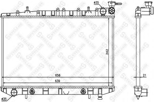 STELLOX 10-25045-SX Радиатор, охлаждение двигателя для NISSAN PRIMERA (Ниссан Примера) STELLOX 10-25045-SX Радиатор, охлаждение двигателя для NISSAN PRIMERA (Ниссан Примера)