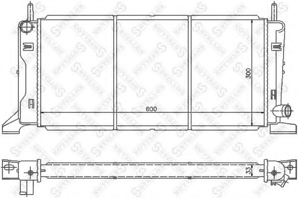 STELLOX 10-25086-SX Радиатор, охлаждение двигателя для FORD ORION II (Форд Орион 2) STELLOX 10-25086-SX Радиатор, охлаждение двигателя для FORD ORION II (Форд Орион 2)