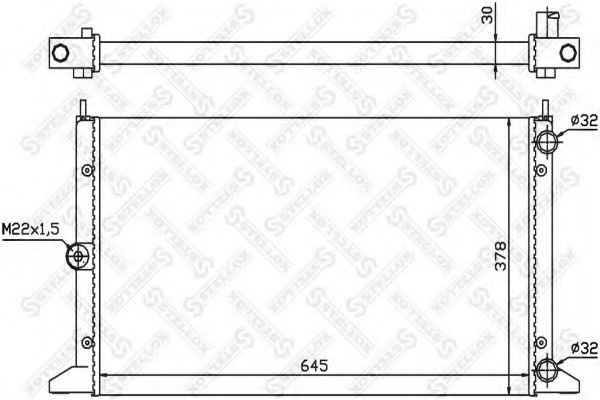 STELLOX 10-25107-SX Радиатор, охлаждение двигателя для VOLKSWAGEN SHARAN (Фольксваген Шаран) STELLOX 10-25107-SX Радиатор, охлаждение двигателя для VOLKSWAGEN SHARAN (Фольксваген Шаран)