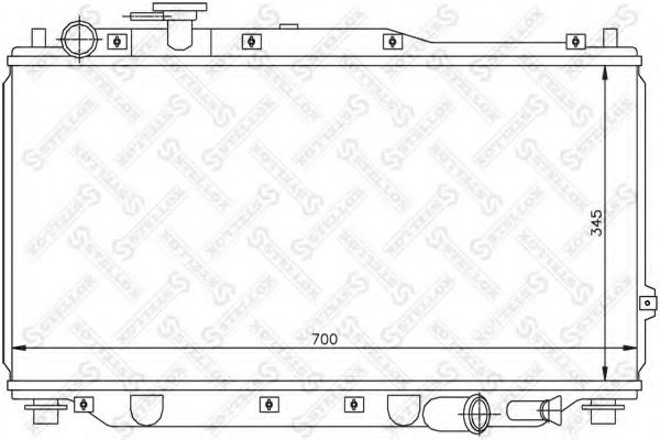 STELLOX 10-25135-SX Радиатор, охлаждение двигателя для KIA MENTOR (Киа Мэнтор) STELLOX 10-25135-SX Радиатор, охлаждение двигателя для KIA MENTOR (Киа Мэнтор)