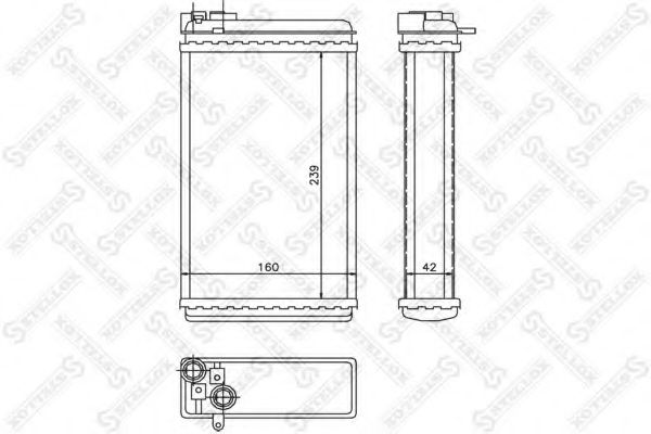STELLOX 10-35046-SX Теплообменник, отопление салона для OPEL OMEGA A (Опель Омэга а) STELLOX 10-35046-SX Теплообменник, отопление салона для OPEL OMEGA A (Опель Омэга а)