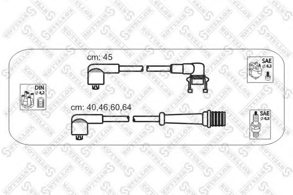 STELLOX 10-38163-SX Комплект проводов зажигания для RENAULT ESPACE I (Рено Эспаcэ и) STELLOX 10-38163-SX Комплект проводов зажигания для RENAULT ESPACE I (Рено Эспаcэ и)