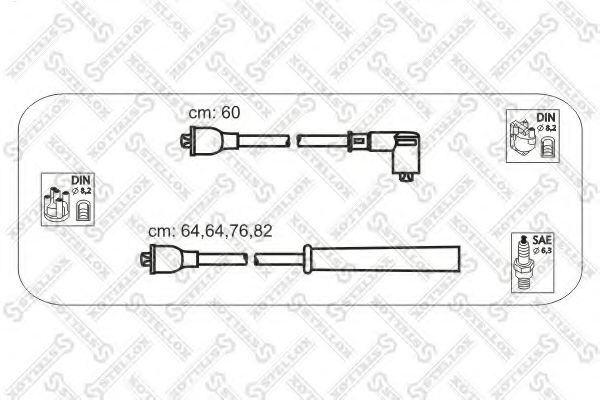 STELLOX 10-38310-SX Комплект проводов зажигания для FORD FIESTA (Форд Фиэста) STELLOX 10-38310-SX Комплект проводов зажигания для FORD FIESTA (Форд Фиэста)