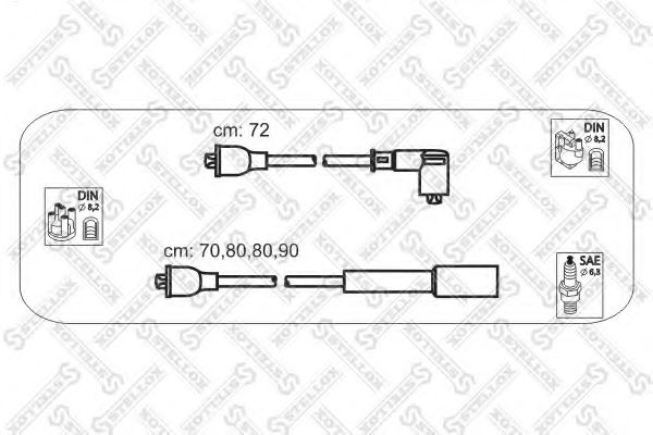 STELLOX 10-38493-SX Комплект проводов зажигания для MITSUBISHI LANCER (Митсубиши/митсубиси Ланcэр) STELLOX 10-38493-SX Комплект проводов зажигания для MITSUBISHI LANCER (Митсубиши/митсубиси Ланcэр)