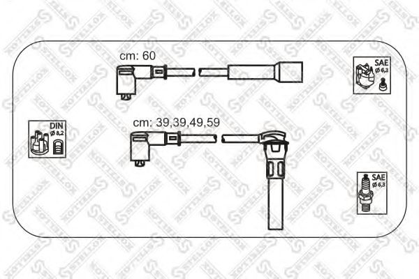STELLOX 10-38572-SX Комплект проводов зажигания для ROVER 400 (Ровер 400) STELLOX 10-38572-SX Комплект проводов зажигания для ROVER 400 (Ровер 400)