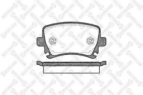STELLOX 1042 000BL-SX Тормозные колодки для AUDI TT (Ауди Тт) STELLOX 1042 000BL-SX Тормозные колодки для AUDI TT (Ауди Тт)