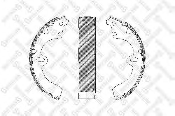 STELLOX 108 100-SX Тормозные колодоки для TOYOTA (Тойота/тоета)