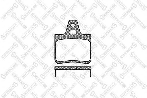 STELLOX 113 010-SX Тормозные колодки для CITROëN (Cитроëн)