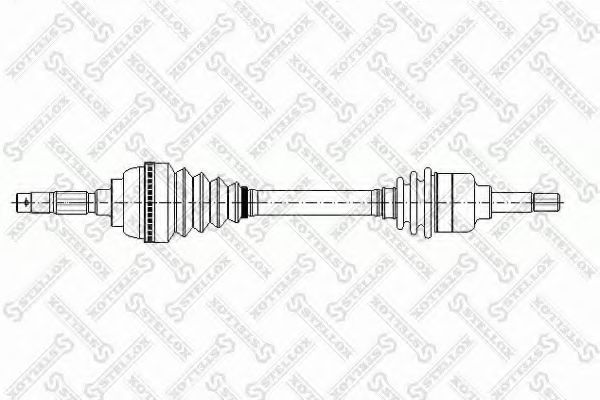 STELLOX 158 1008-SX Приводной вал для PEUGEOT (Пежо) STELLOX 158 1008-SX Приводной вал для PEUGEOT (Пежо)