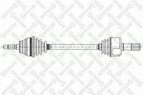 STELLOX 158 1044-SX Приводной вал для PEUGEOT PARTNER PATAGONICA / URBANA (Пежо Партнер патагоника / урбана) STELLOX 158 1044-SX Приводной вал для PEUGEOT PARTNER PATAGONICA / URBANA (Пежо Партнер патагоника / урбана)