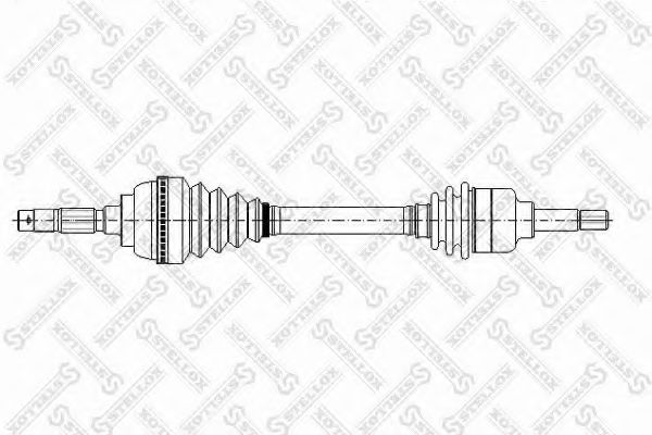 STELLOX 158 1052-SX Приводной вал для PEUGEOT 206 (Пежо 206) STELLOX 158 1052-SX Приводной вал для PEUGEOT 206 (Пежо 206)