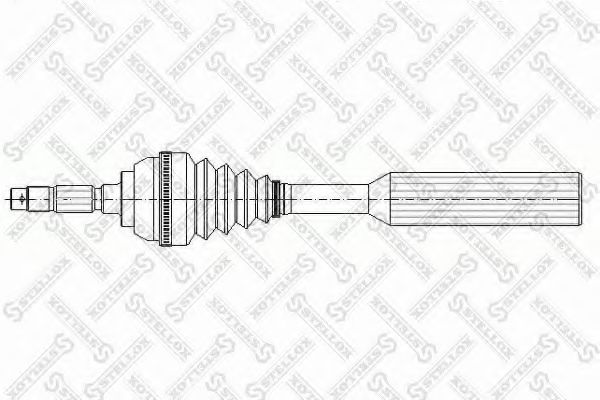 STELLOX 158 1053-SX Приводной вал для PEUGEOT 206 (Пежо 206) STELLOX 158 1053-SX Приводной вал для PEUGEOT 206 (Пежо 206)