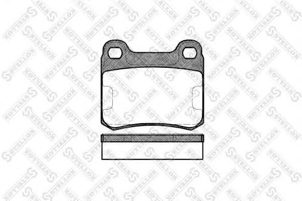 STELLOX 168 010-SX Тормозные колодки для MERCEDES-BENZ E-CLASS (Мэрcэдэс-бэнз Е класс) STELLOX 168 010-SX Тормозные колодки для MERCEDES-BENZ E-CLASS (Мэрcэдэс-бэнз Е класс)