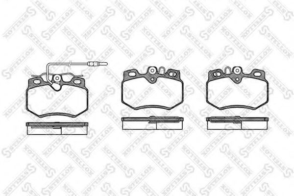 STELLOX 181 012-SX Тормозные колодки для PEUGEOT 205 II (Пежо 205 2) STELLOX 181 012-SX Тормозные колодки для PEUGEOT 205 II (Пежо 205 2)