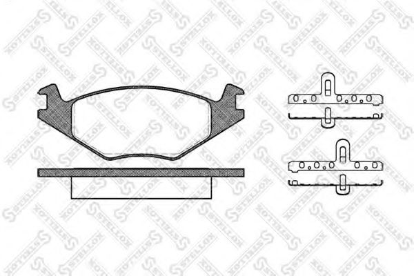 STELLOX 182 020-SX Тормозные колодки для VOLKSWAGEN JETTA II (Фольксваген Жэтта 2) STELLOX 182 020-SX Тормозные колодки для VOLKSWAGEN JETTA II (Фольксваген Жэтта 2)
