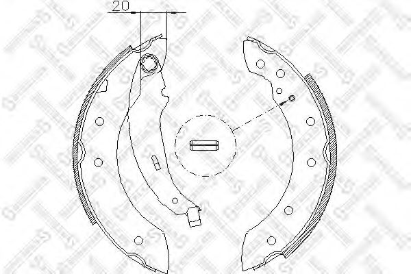 STELLOX 210 101-SX Тормозные колодоки для PEUGEOT (Пежо) STELLOX 210 101-SX Тормозные колодоки для PEUGEOT (Пежо)