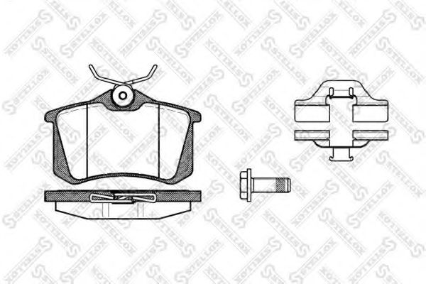 STELLOX 274 003B-SX Тормозные колодки для VOLKSWAGEN (Фольксваген) STELLOX 274 003B-SX Тормозные колодки для VOLKSWAGEN (Фольксваген)