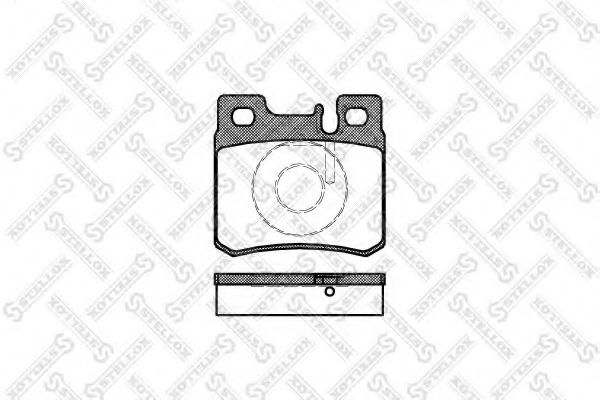 STELLOX 293 020B-SX Тормозные колодки для MERCEDES-BENZ E-CLASS (Мэрcэдэс-бэнз Е класс) STELLOX 293 020B-SX Тормозные колодки для MERCEDES-BENZ E-CLASS (Мэрcэдэс-бэнз Е класс)
