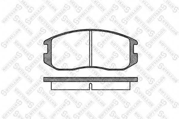 STELLOX 368 000-SX Тормозные колодки для MITSUBISHI LANCER III (Митсубиши/митсубиси Ланcэр 3) STELLOX 368 000-SX Тормозные колодки для MITSUBISHI LANCER III (Митсубиши/митсубиси Ланcэр 3)