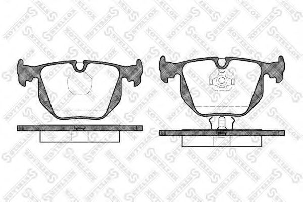 STELLOX 392 000B-SX Тормозные колодки для BMW (Бмв) STELLOX 392 000B-SX Тормозные колодки для BMW (Бмв)