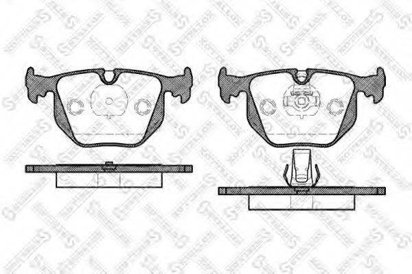 STELLOX 392 020B-SX Тормозные колодки для BMW (Бмв) STELLOX 392 020B-SX Тормозные колодки для BMW (Бмв)