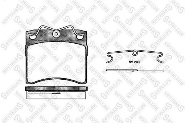 STELLOX 396 000B-SX Тормозные колодки для VOLKSWAGEN (Фольксваген) STELLOX 396 000B-SX Тормозные колодки для VOLKSWAGEN (Фольксваген)