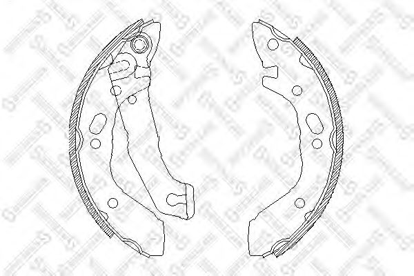 STELLOX 412 100-SX Тормозные колодоки для HYUNDAI EXCEL (Хендай Эxcэл) STELLOX 412 100-SX Тормозные колодоки для HYUNDAI EXCEL (Хендай Эxcэл)