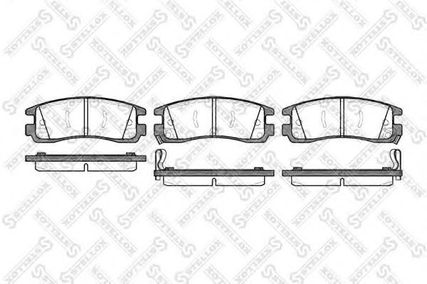 STELLOX 577 022B-SX Тормозные колодки для BUICK (Бьюик) STELLOX 577 022B-SX Тормозные колодки для BUICK (Бьюик)