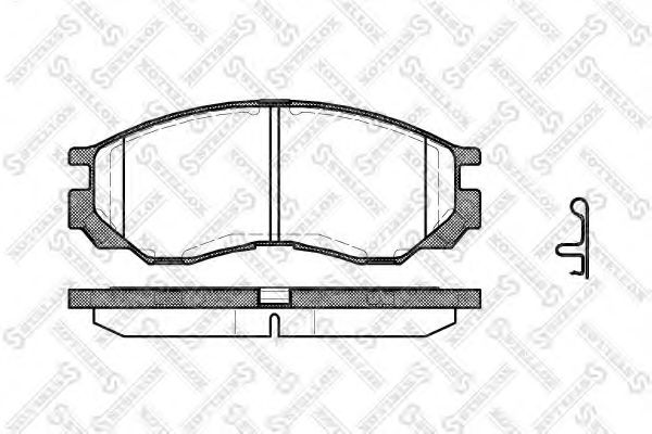 STELLOX 594 000-SX Тормозные колодки для MITSUBISHI COLT/RODEO (Митсубиши/митсубиси Cолт/родэо) STELLOX 594 000-SX Тормозные колодки для MITSUBISHI COLT/RODEO (Митсубиши/митсубиси Cолт/родэо)