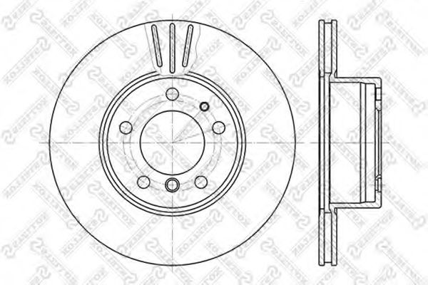 STELLOX 6020-1519V-SX Тормозной диск для BMW 7 (Бмв 7) STELLOX 6020-1519V-SX Тормозной диск для BMW 7 (Бмв 7)