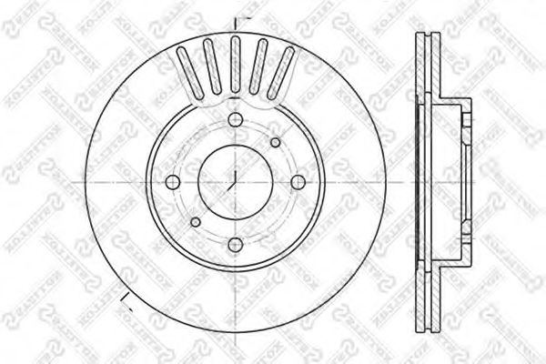 STELLOX 6020-2231V-SX Тормозной диск для NISSAN PRIMERA (Ниссан Примера) STELLOX 6020-2231V-SX Тормозной диск для NISSAN PRIMERA (Ниссан Примера)