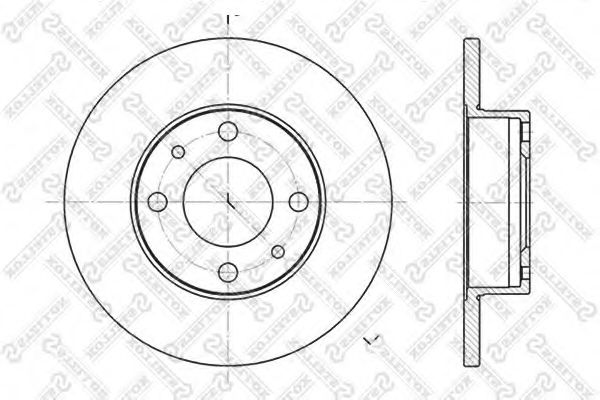 STELLOX 6020-2302-SX Тормозной диск для SEAT (Сеат) STELLOX 6020-2302-SX Тормозной диск для SEAT (Сеат)
