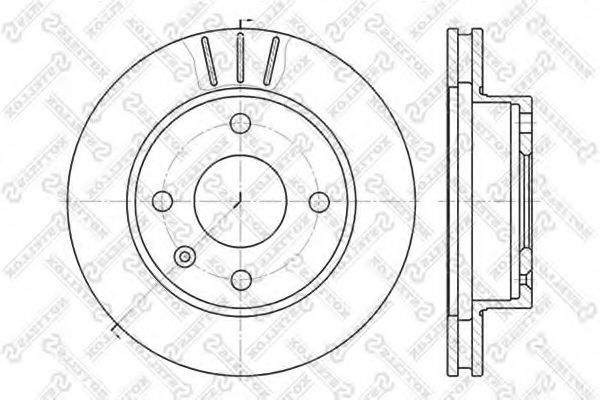 STELLOX 6020-2514V-SX Тормозной диск для FORD ORION II (Форд Орион 2) STELLOX 6020-2514V-SX Тормозной диск для FORD ORION II (Форд Орион 2)