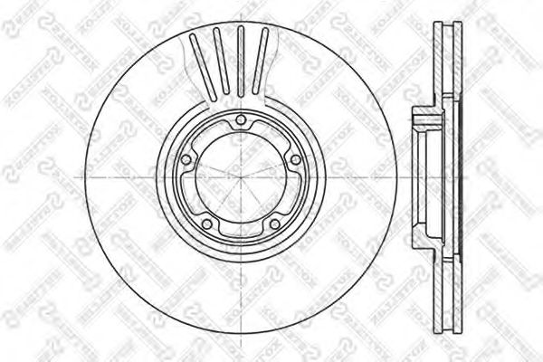 STELLOX 6020-2532V-SX Тормозной диск 