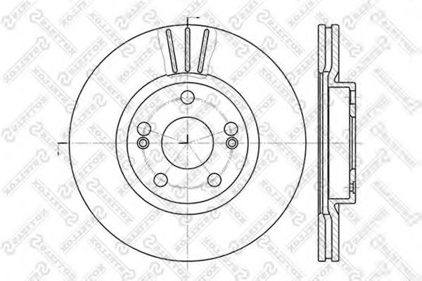 STELLOX 6020-3913V-SX Тормозной диск для RENAULT SAFRANE (Рено Сафранэ) STELLOX 6020-3913V-SX Тормозной диск для RENAULT SAFRANE (Рено Сафранэ)
