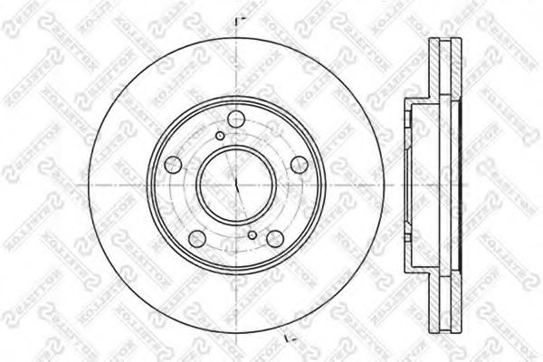 STELLOX 6020-4547V-SX Тормозной диск для TOYOTA PICNIC (Тойота/тоета Пикник) STELLOX 6020-4547V-SX Тормозной диск для TOYOTA PICNIC (Тойота/тоета Пикник)