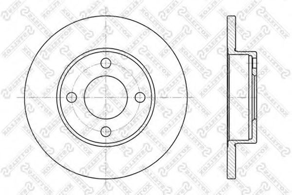 STELLOX 6020-4718-SX Тормозной диск для AUDI 80 (Ауди 80) STELLOX 6020-4718-SX Тормозной диск для AUDI 80 (Ауди 80)